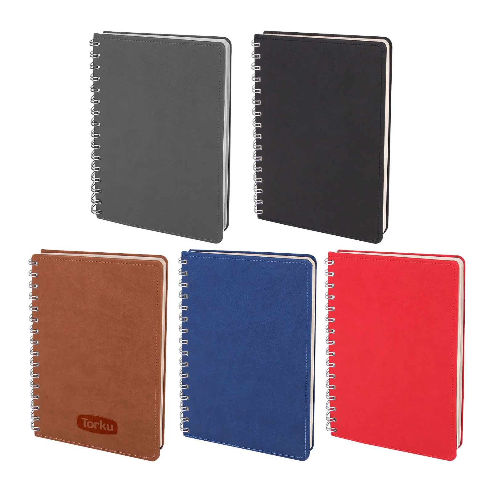 Batıkent Kahverengi Spiralli Tarihsiz Defter (15x21 cm)
