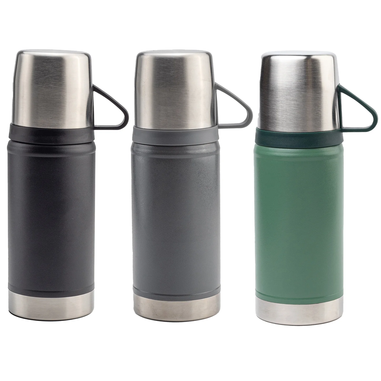Kartepe Siyah 500 ml Bardaklı Termos