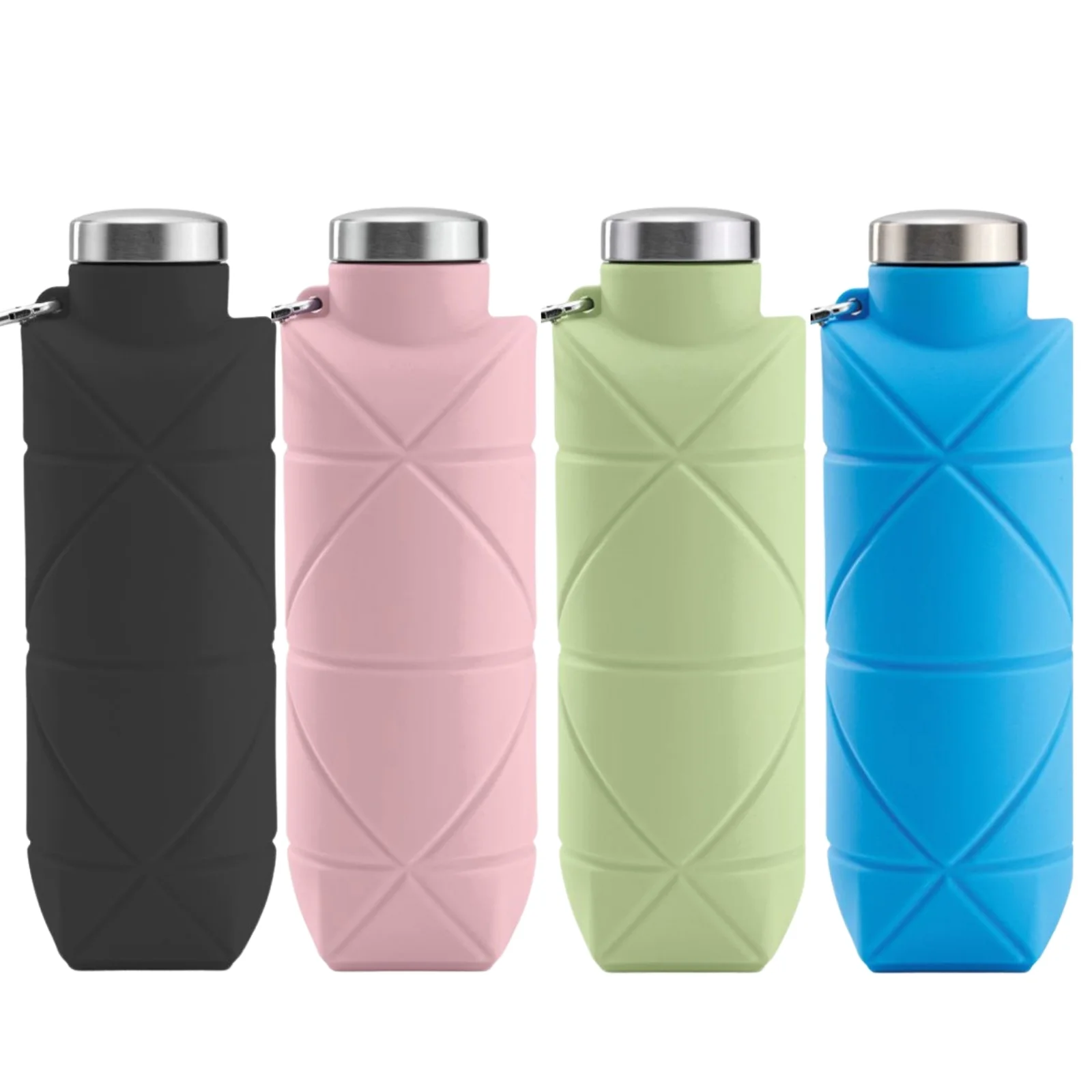 Aydeniz Yeşil 700 ml Katlanabilir Silikon Matara
