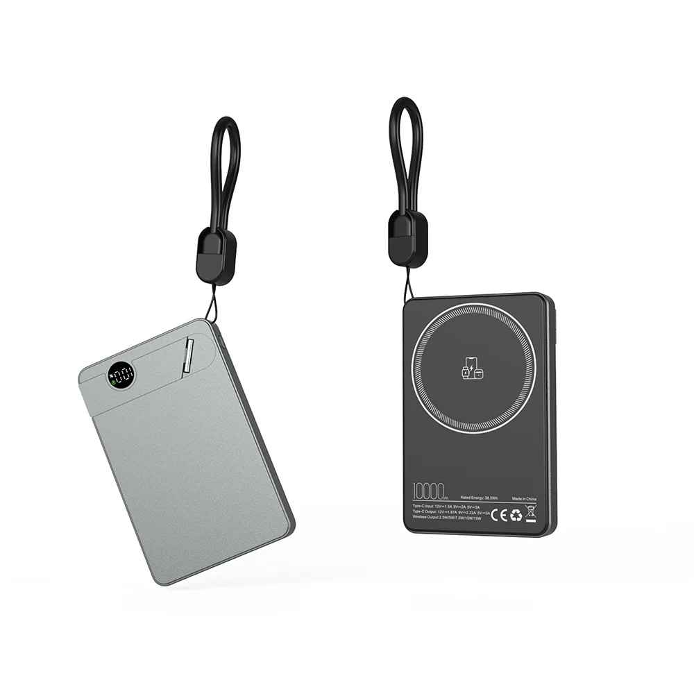 Kilyos 10.000 mAh Siyah Magsafe  Ve  Wıreless Standlı Powerbank görsel 4