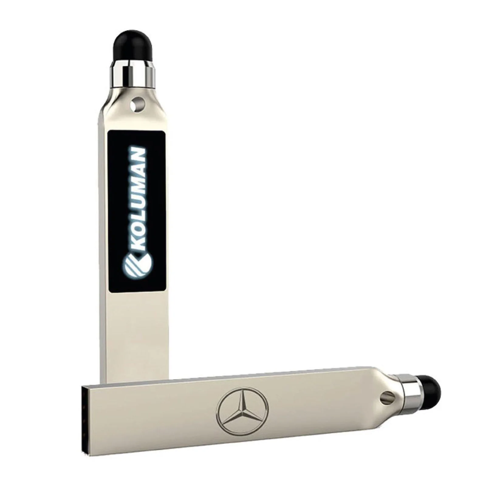 Ladin Gümüş Ledli USB Bellek (32 Gb) görsel 2