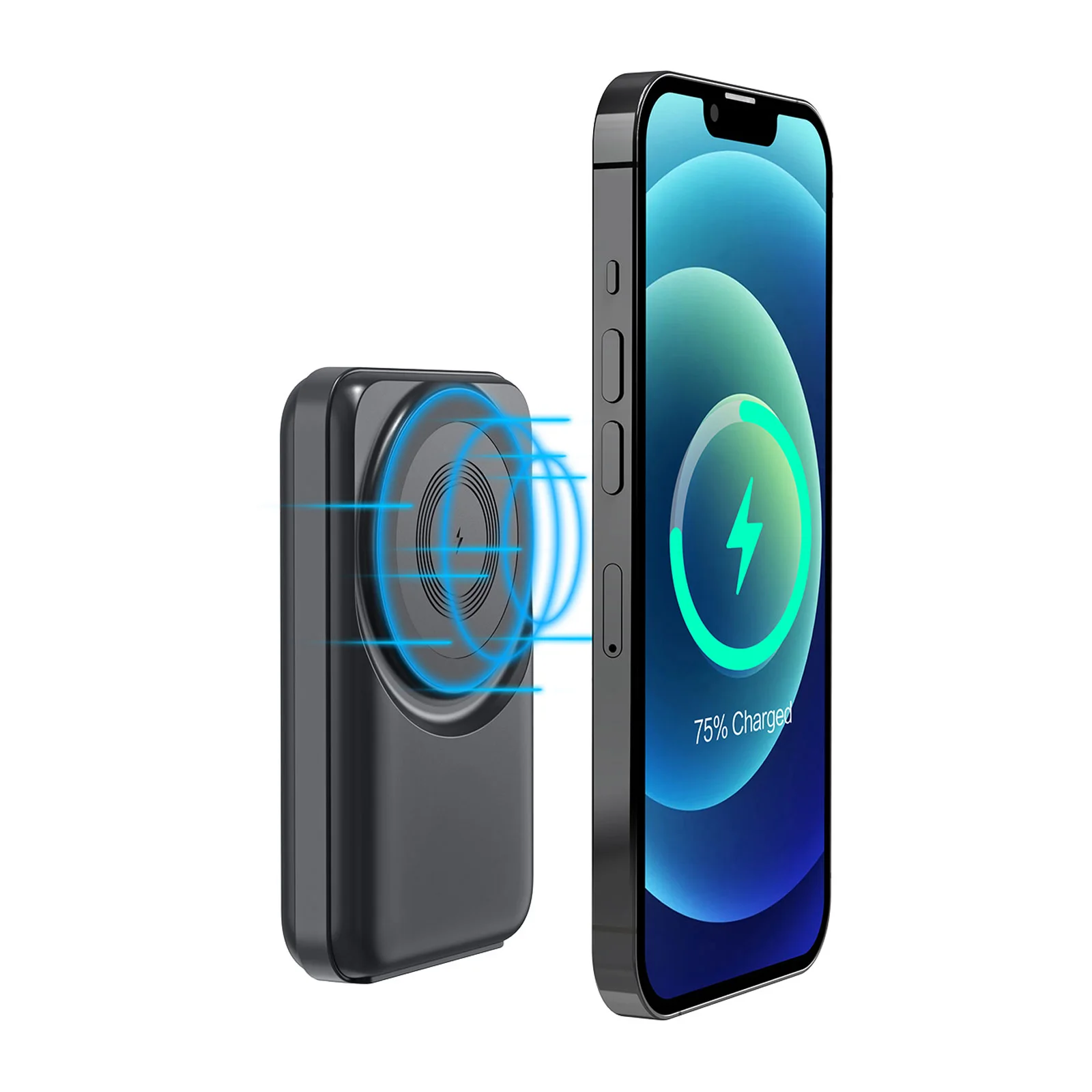 Küçükler 10.000 mAh Siyah Magsafe  Ve  Wıreless Powerbank görsel 3