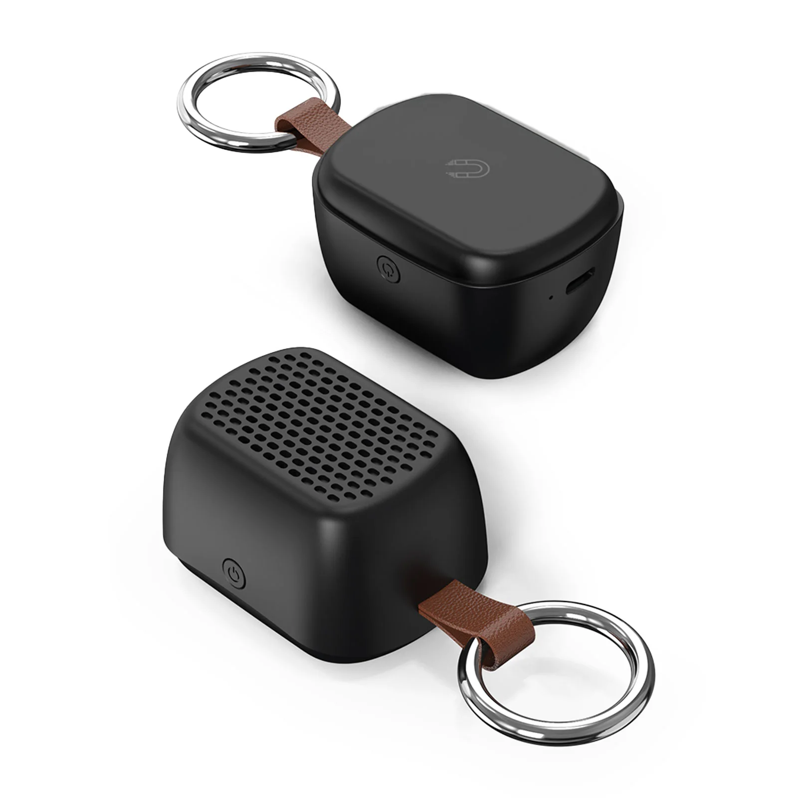 Avaz Siyah Bluetooth Mıknatıslı Işıklı Hoparlör görsel 2
