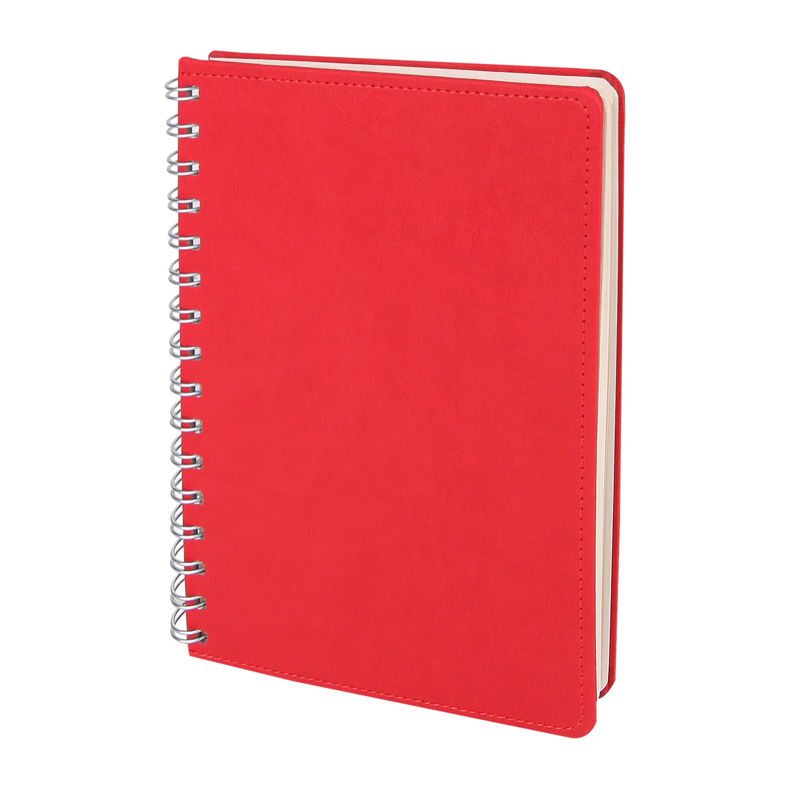 Batıkent Kırmızı Spiralli Tarihsiz Defter (15x21 cm)