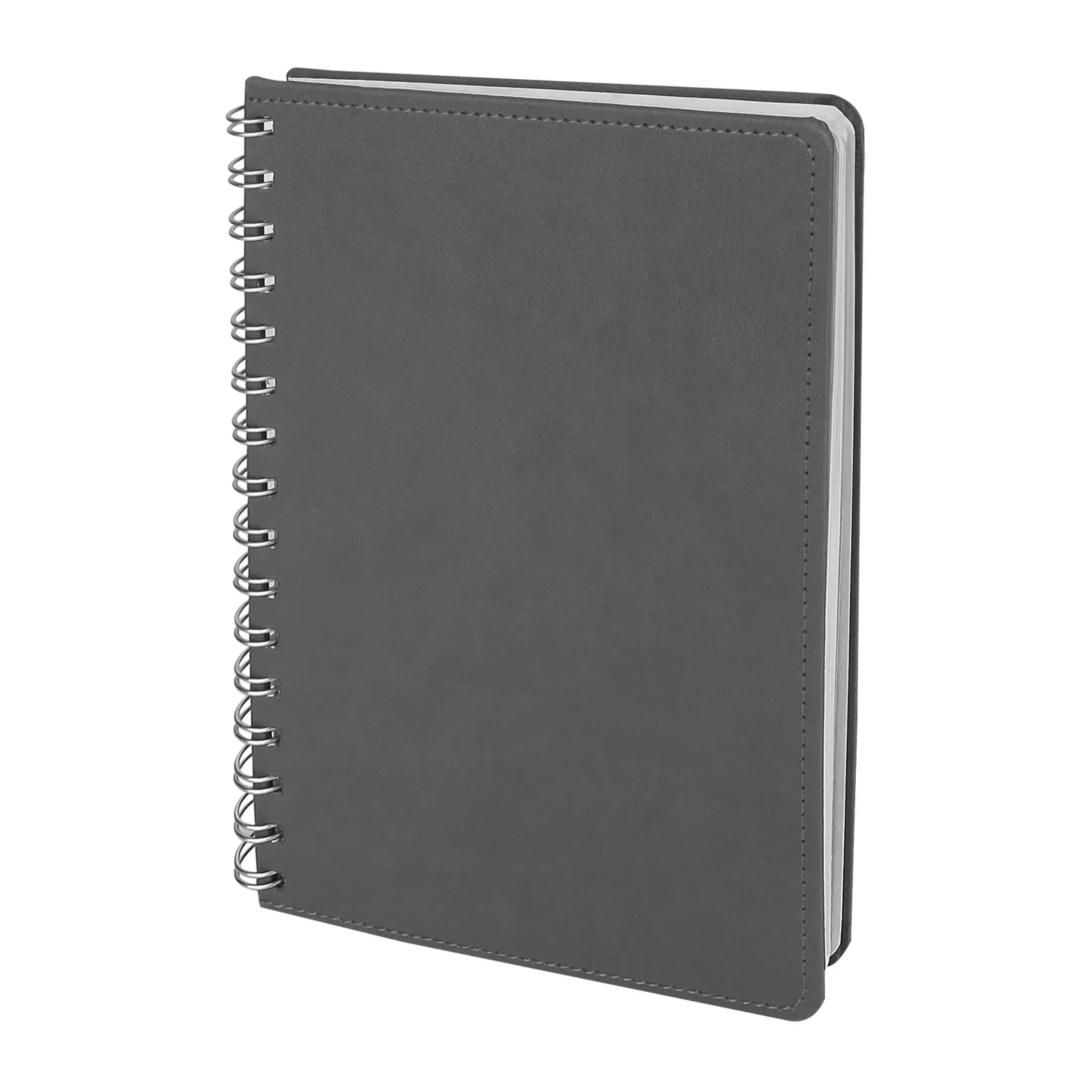 Batıkent Gri Spiralli Tarihsiz Defter (15x21 cm)