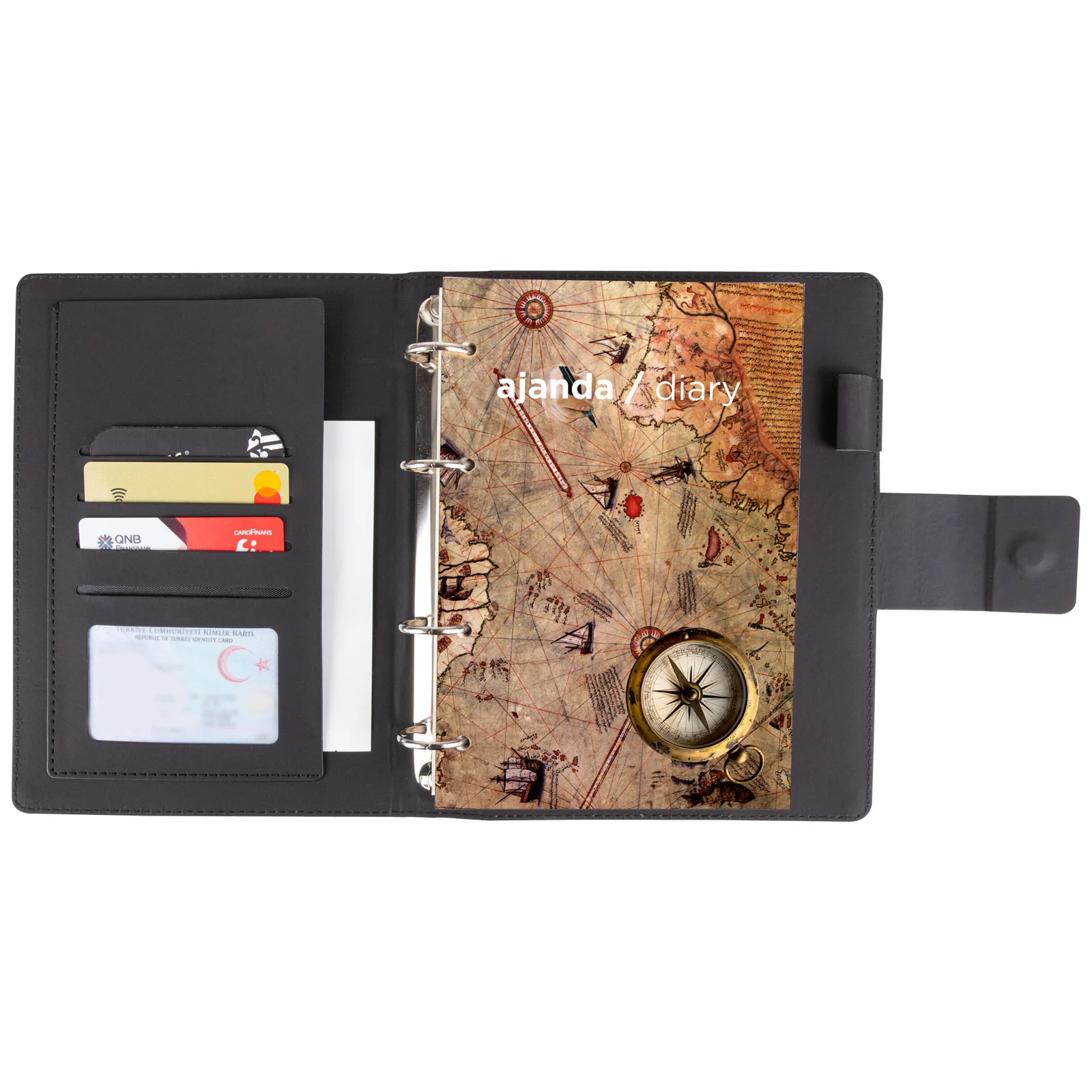 Kalaba Gri Organizer Ajanda (18x21,5cm) görsel 2