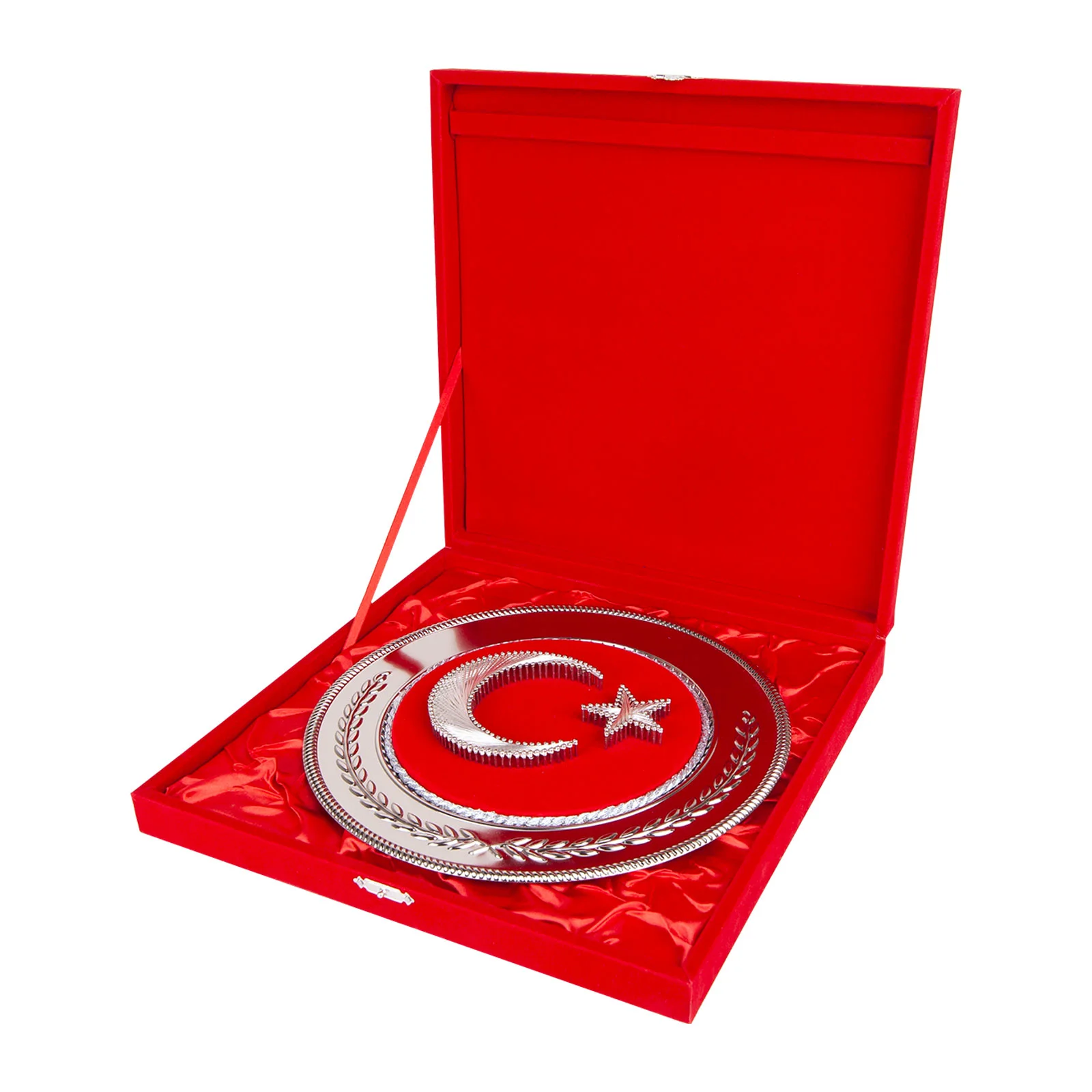 Hilal Yuvarlak Bayrak Plaket görsel 2