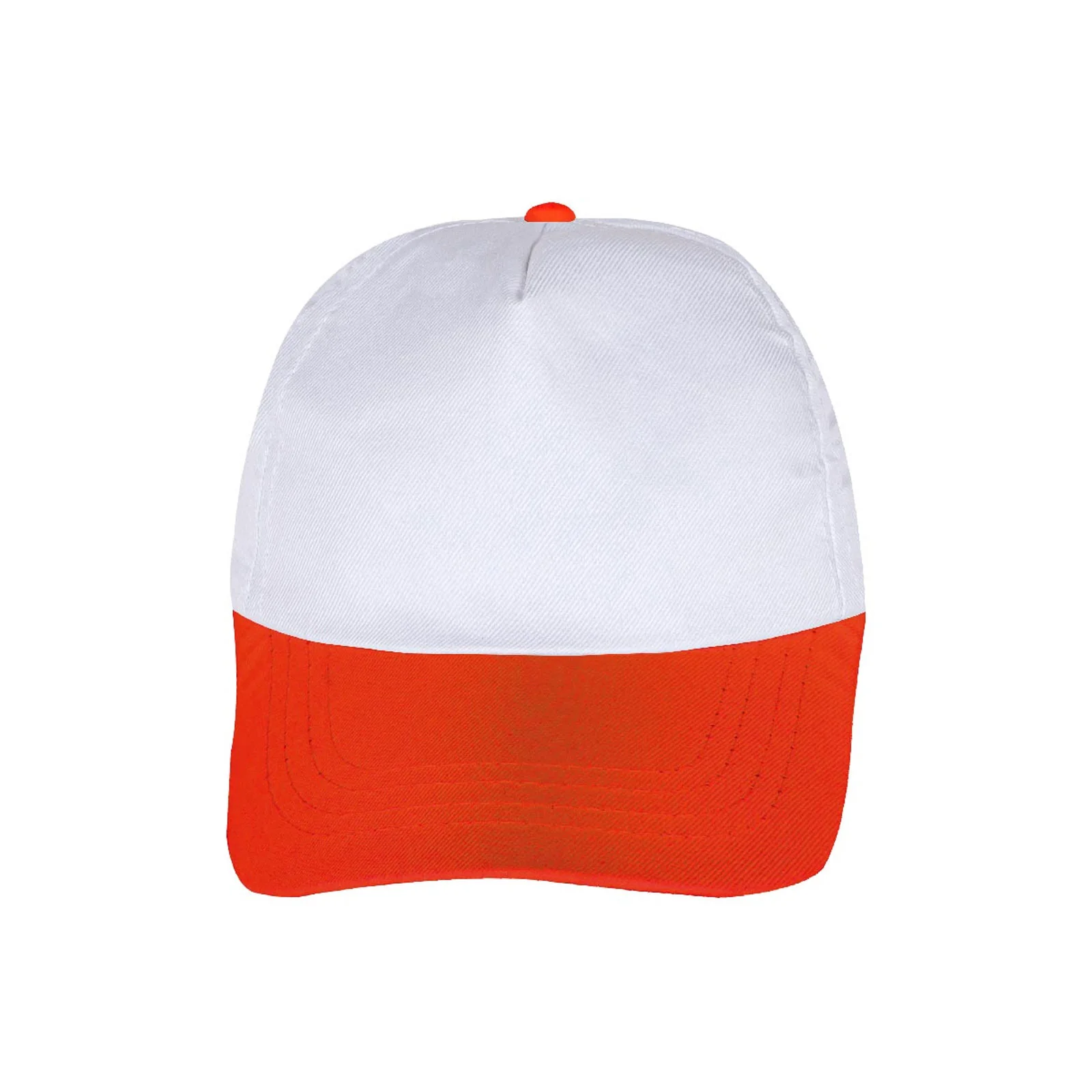 Papatya Beyaz-Turuncu Polyester Şapka görsel 2