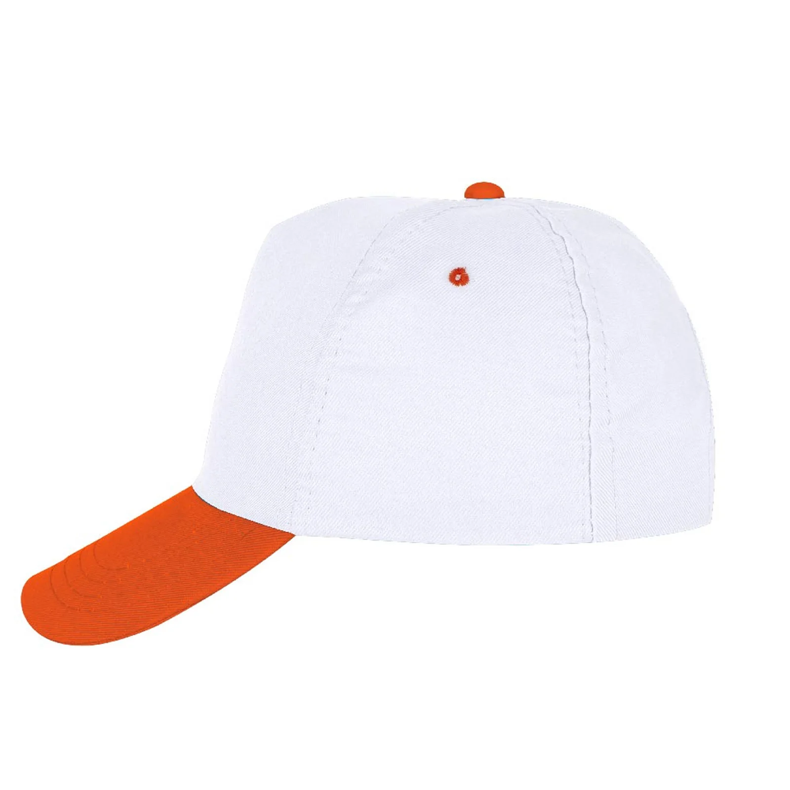 Papatya Beyaz-Turuncu Polyester Şapka görsel 3