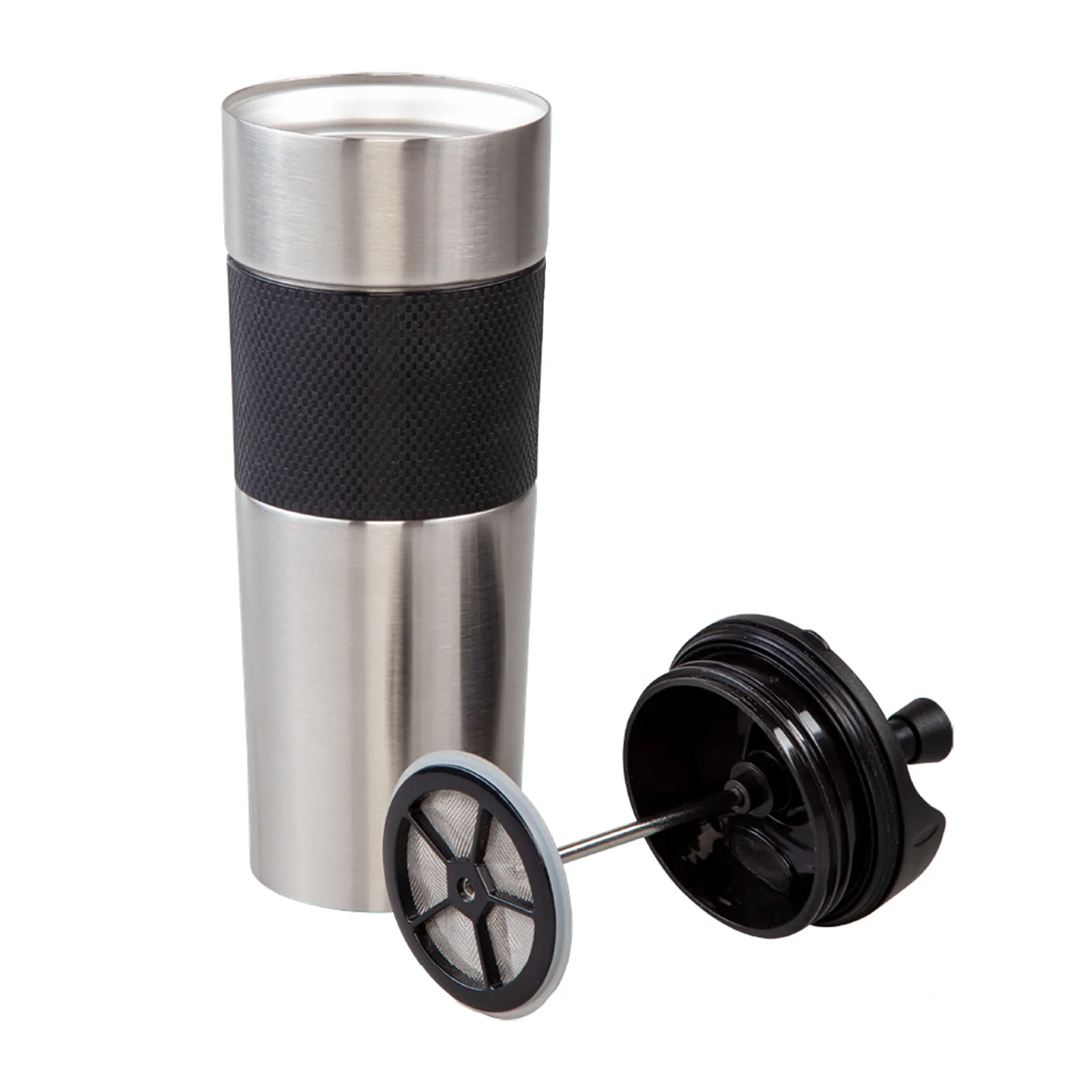 Cide Gümüş 500 ml French Press Termos görsel 2