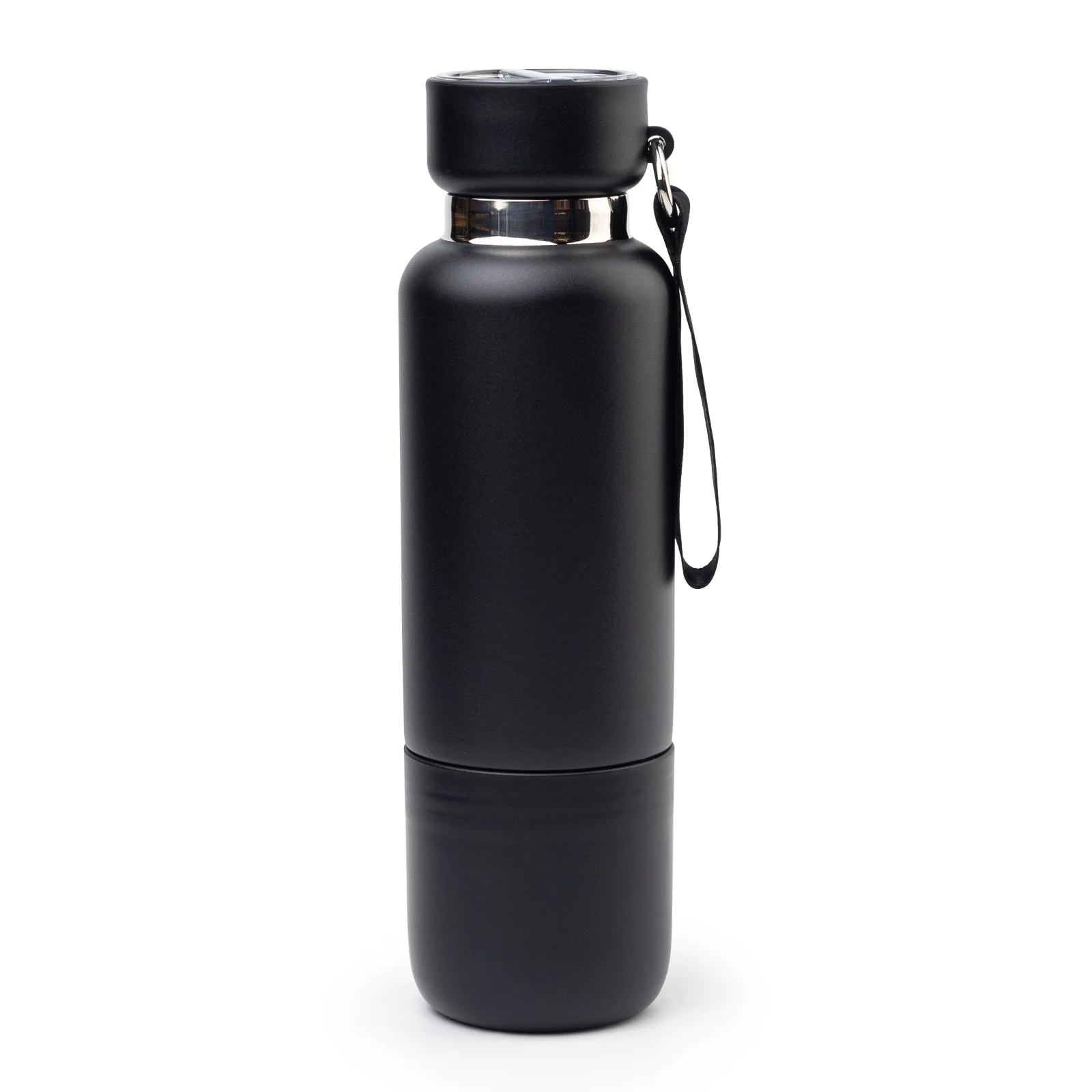 Uludağ Siyah 500 ml Bardaklı Termos