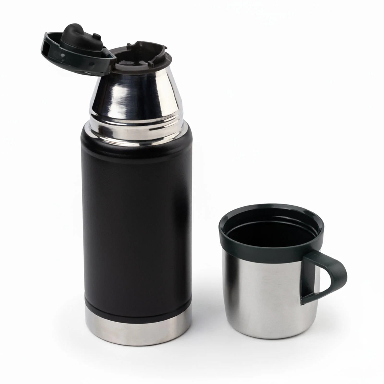 Kartepe Siyah 500 ml Bardaklı Termos görsel 2