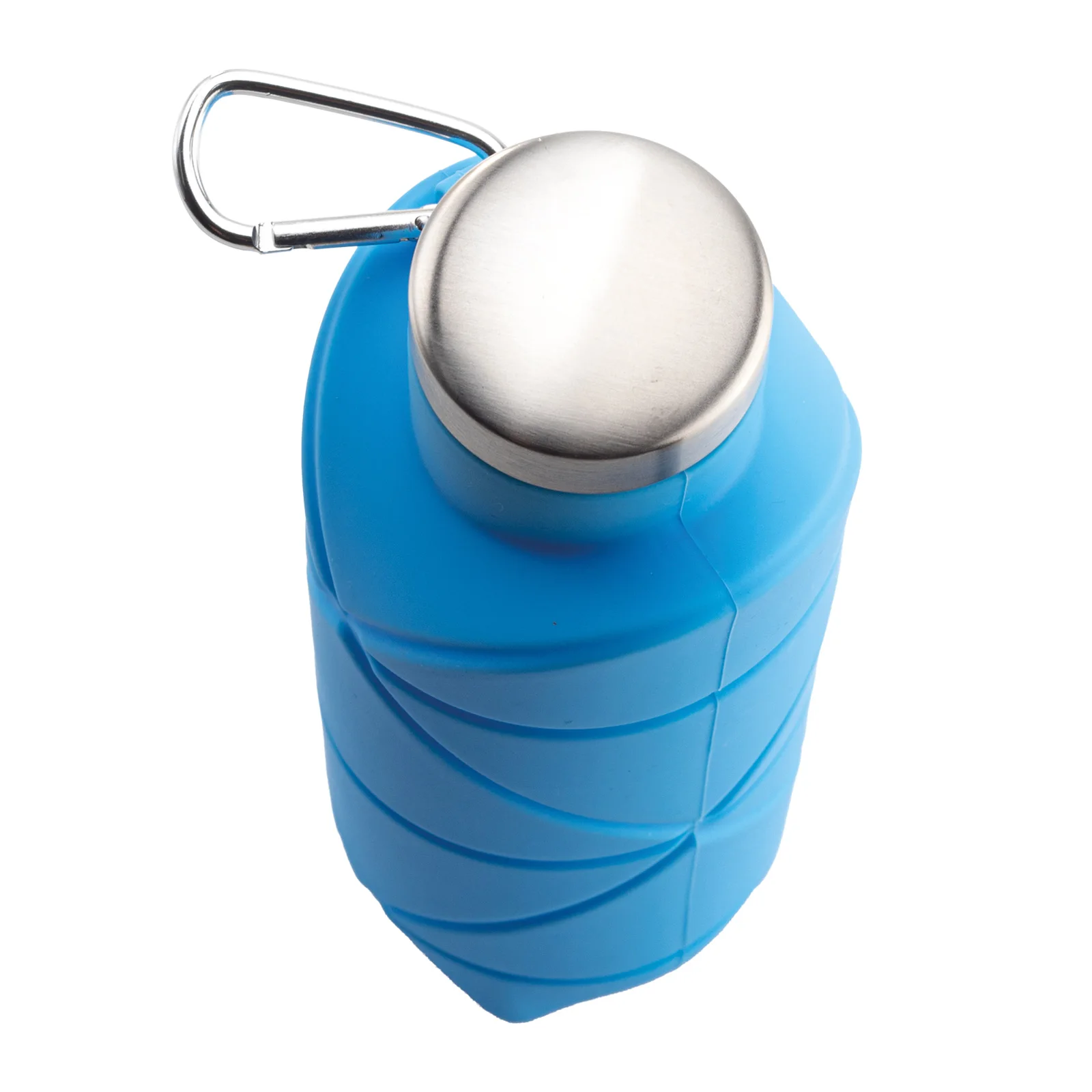 Aydeniz Mavi 700 ml Katlanabilir Silikon Matara görsel 3