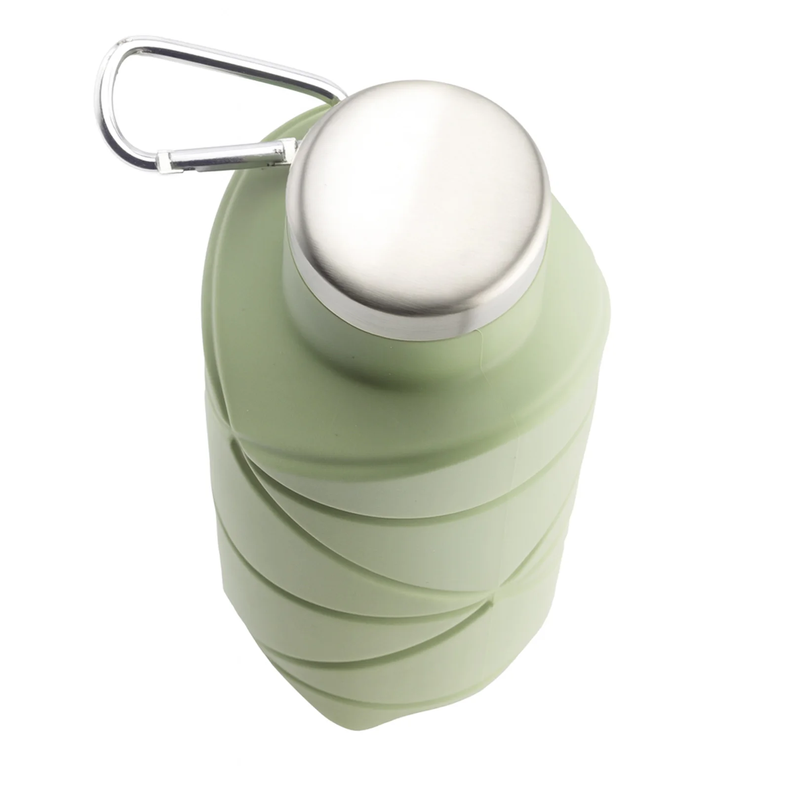 Aydeniz Yeşil 700 ml Katlanabilir Silikon Matara görsel 3