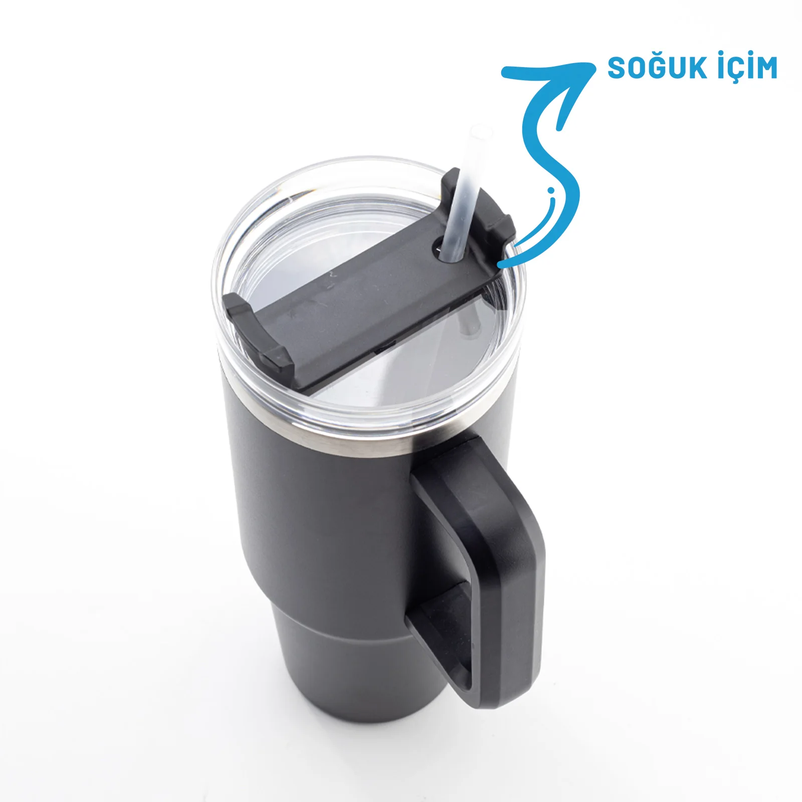 Adrasan Siyah 1200 ml Termos görsel 4
