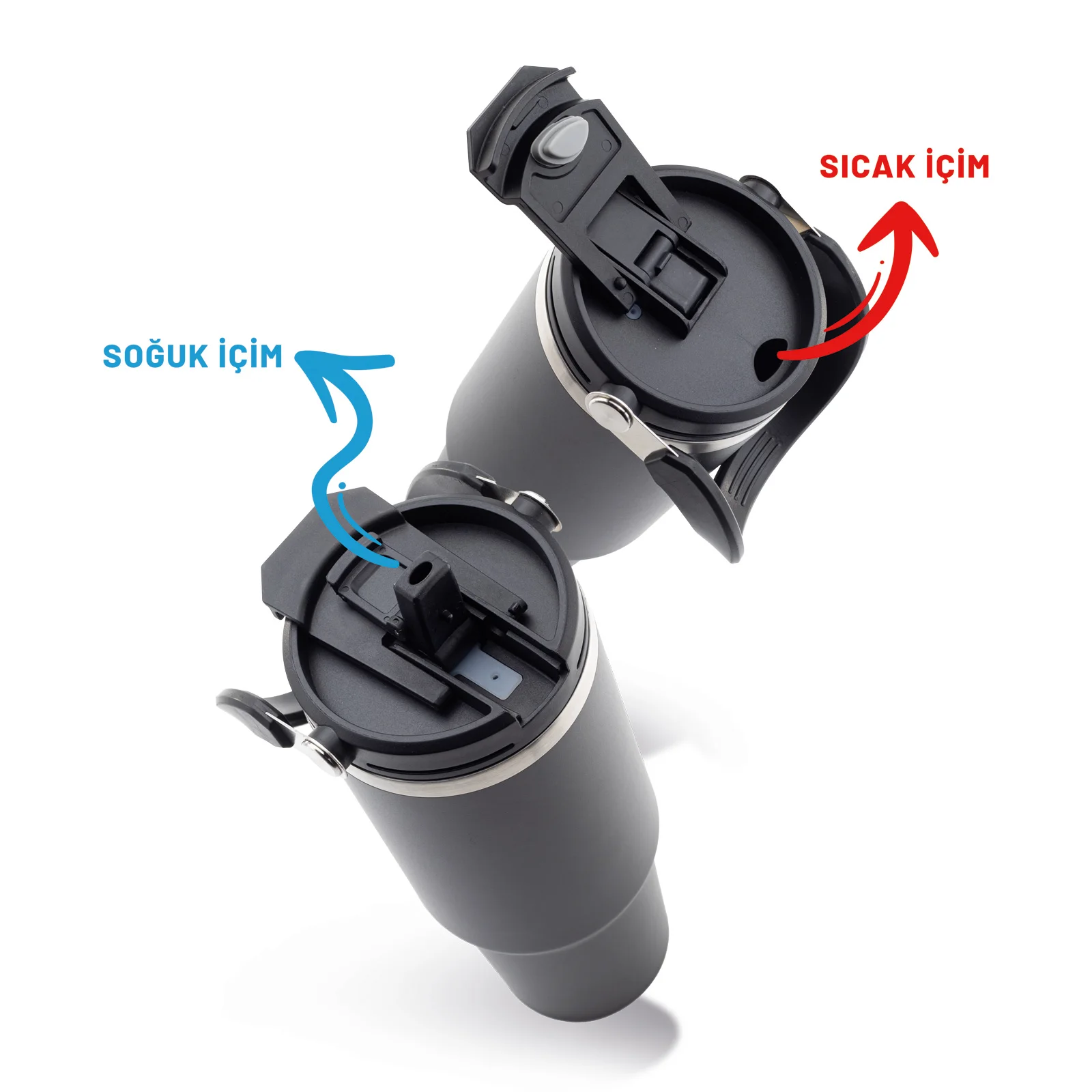 İnebolu Siyah 1200 ml Termos görsel 4