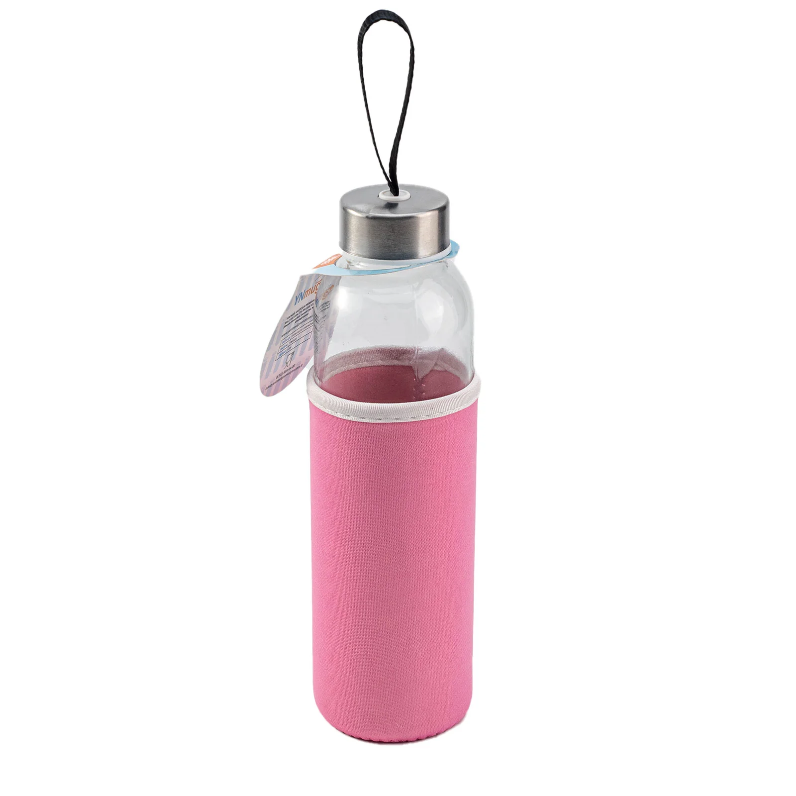 Ladoga Pembe 550 ml Cam Matara