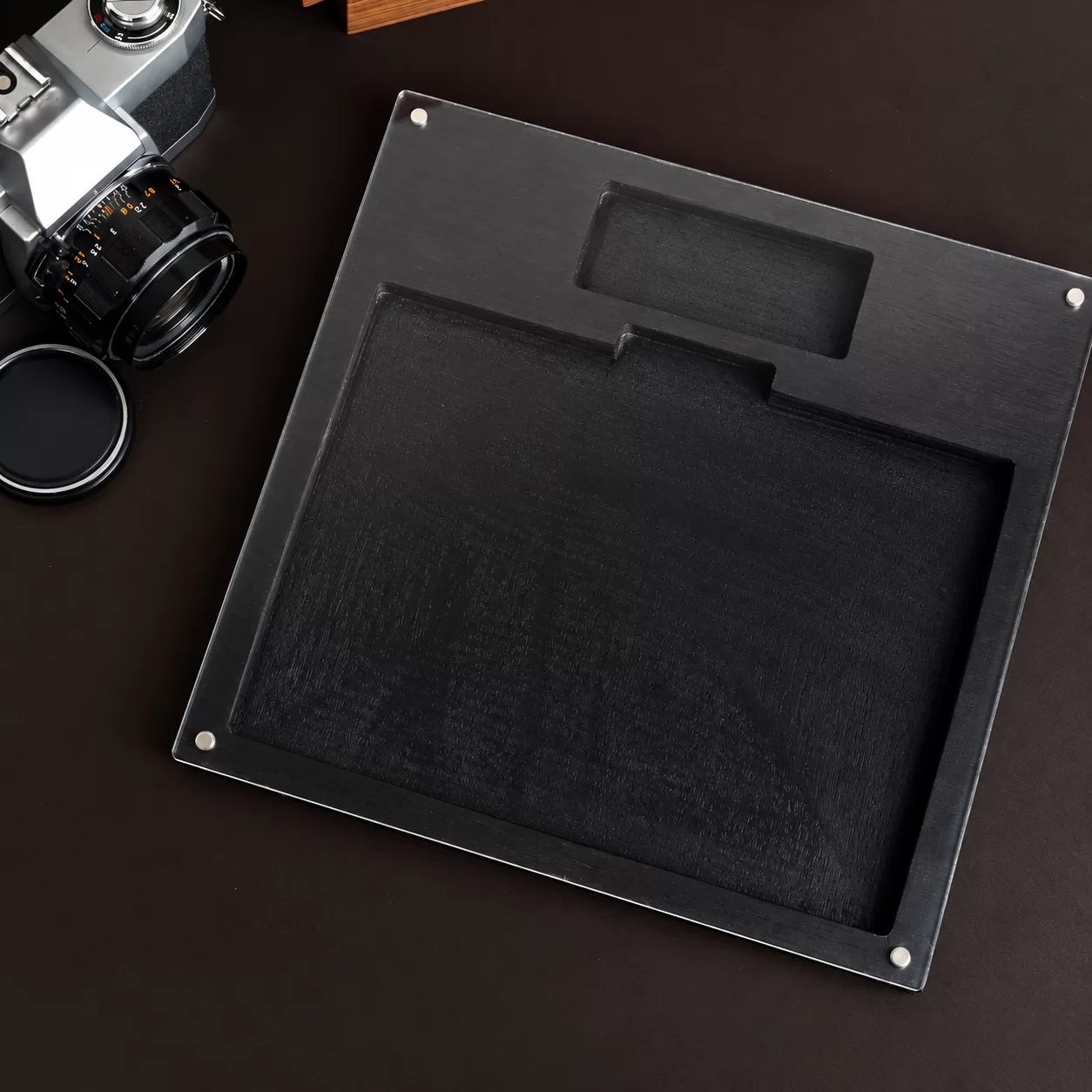 Kurumsal Hediyelik Ahşap Pleksi Kapaklı Fotoğraf-USB Kutusu
