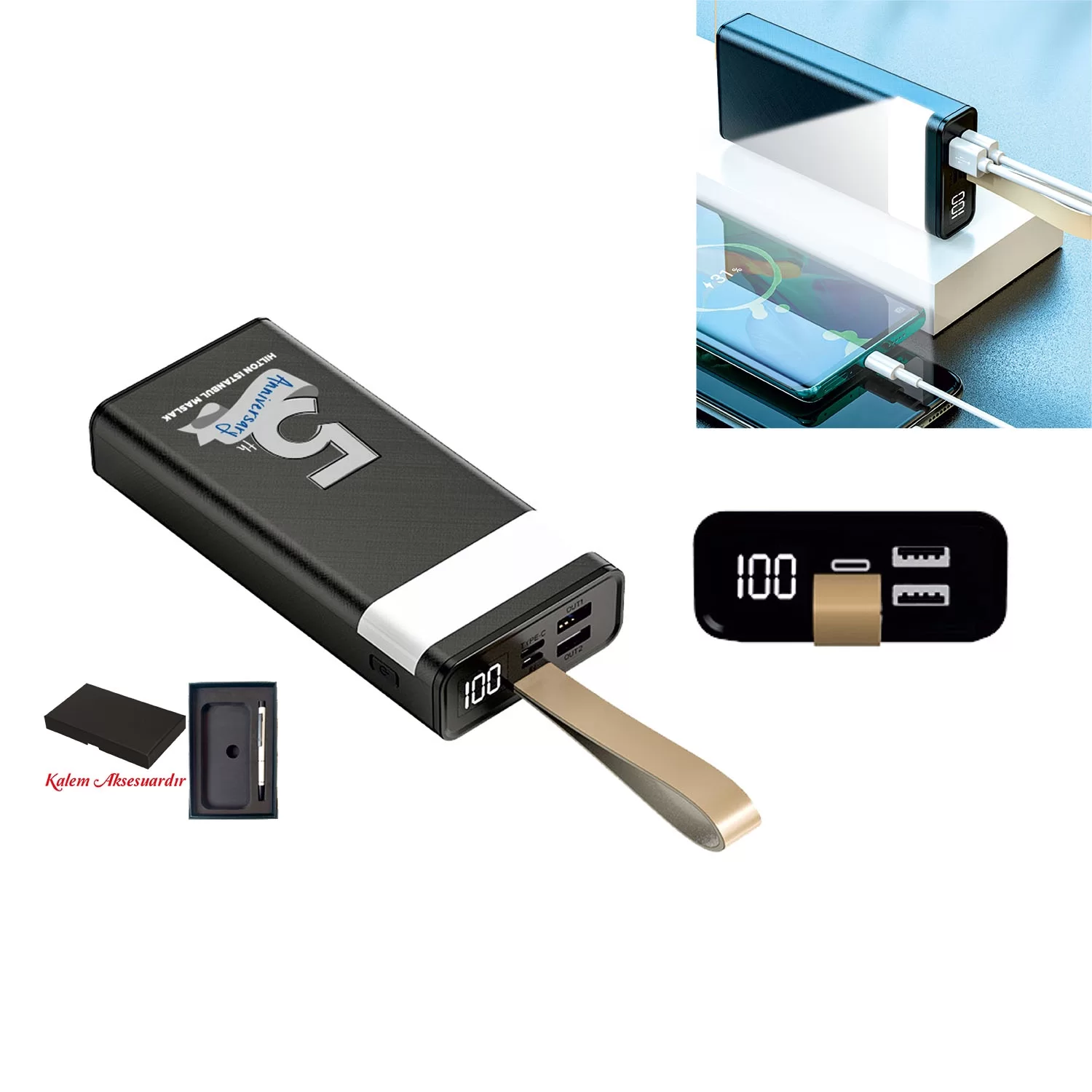 Plastik Kasa Powerbank 20.000 mAh görsel 1