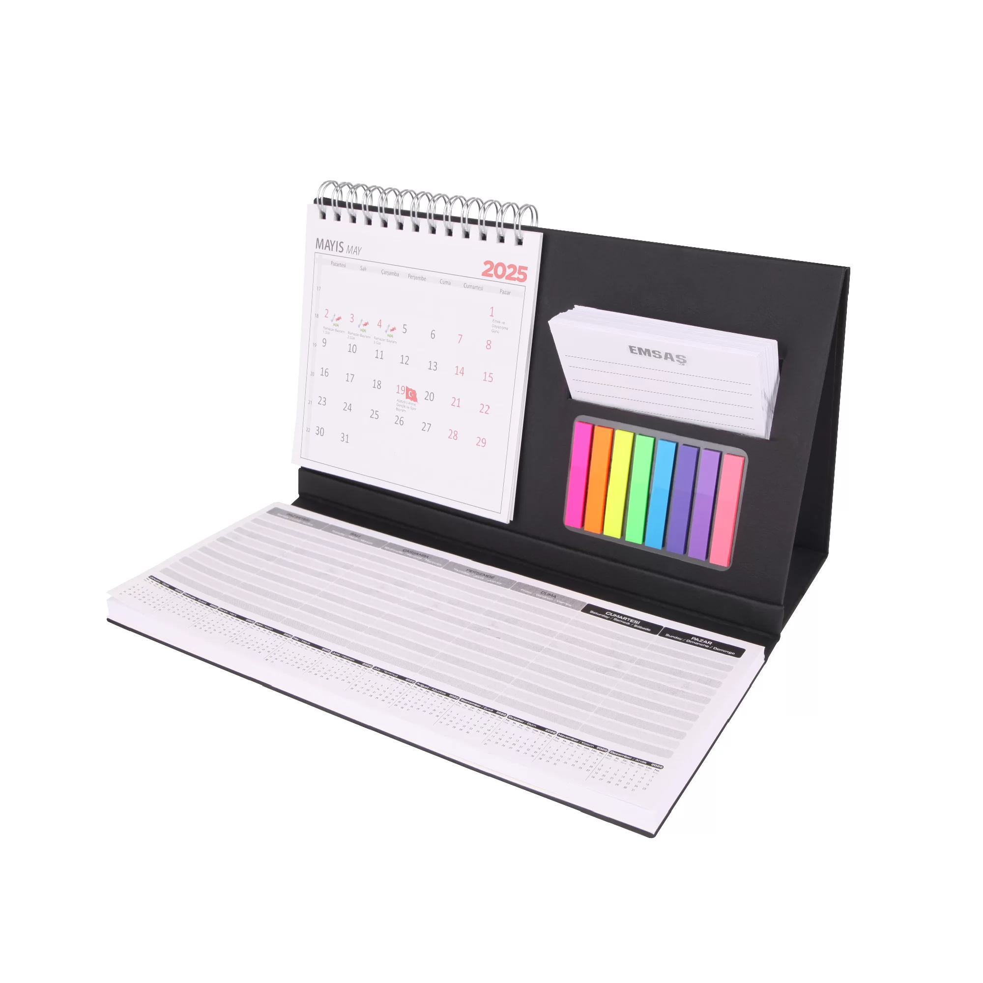 Pm-01 Postitli Üçgen Masa Takvimi