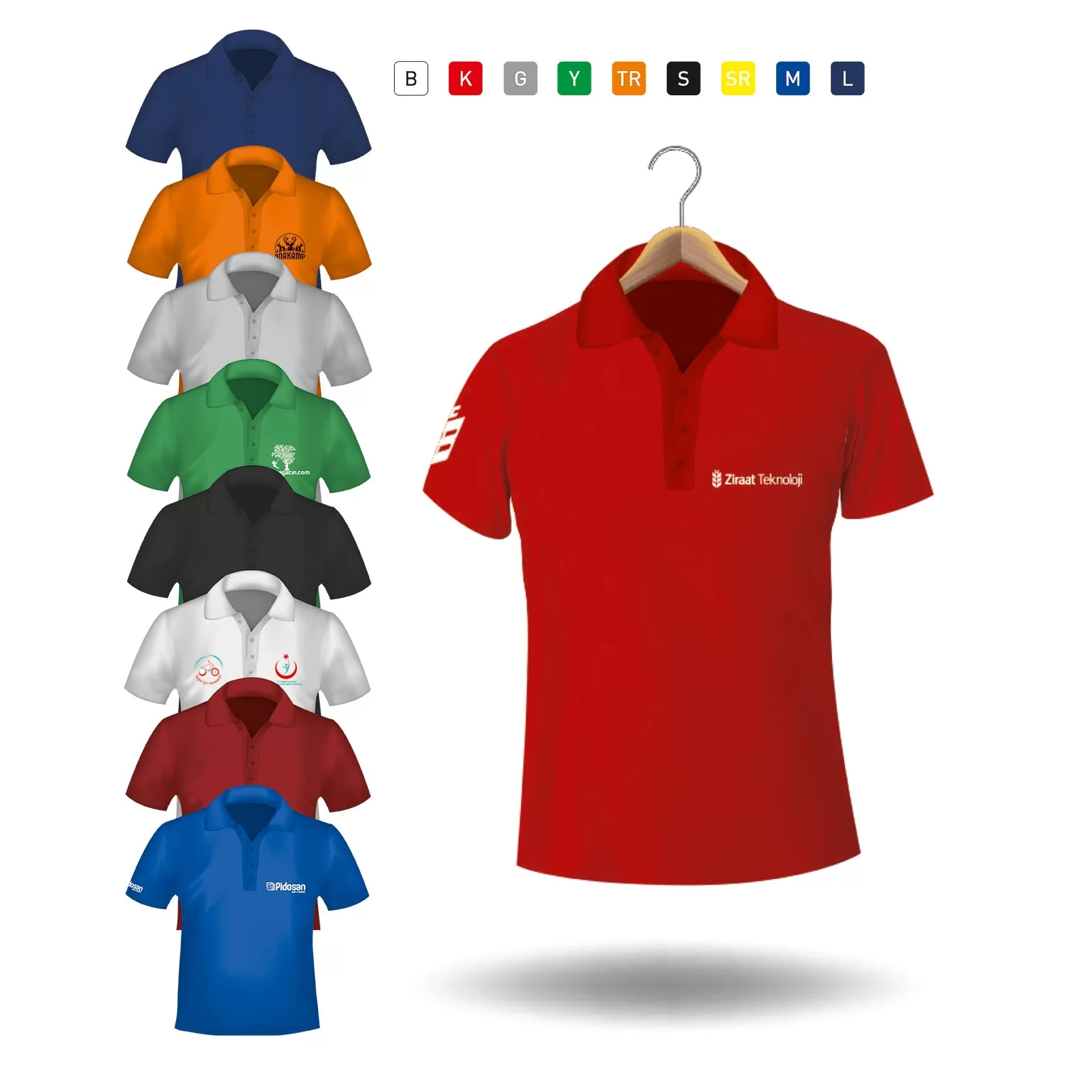Polo Yaka Open End Süprem Penye T-Shirt