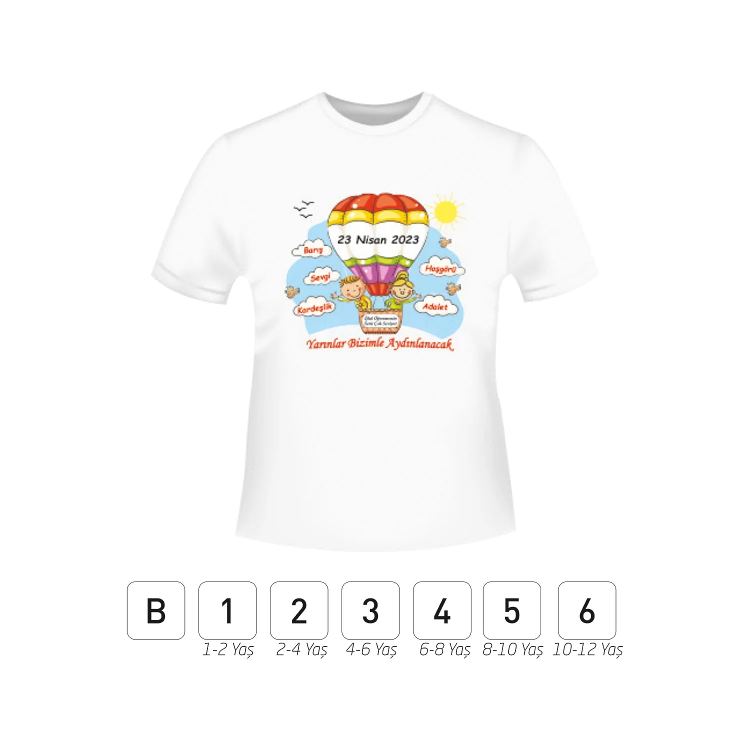Sıfır Yaka Çocuk T-Shirt
